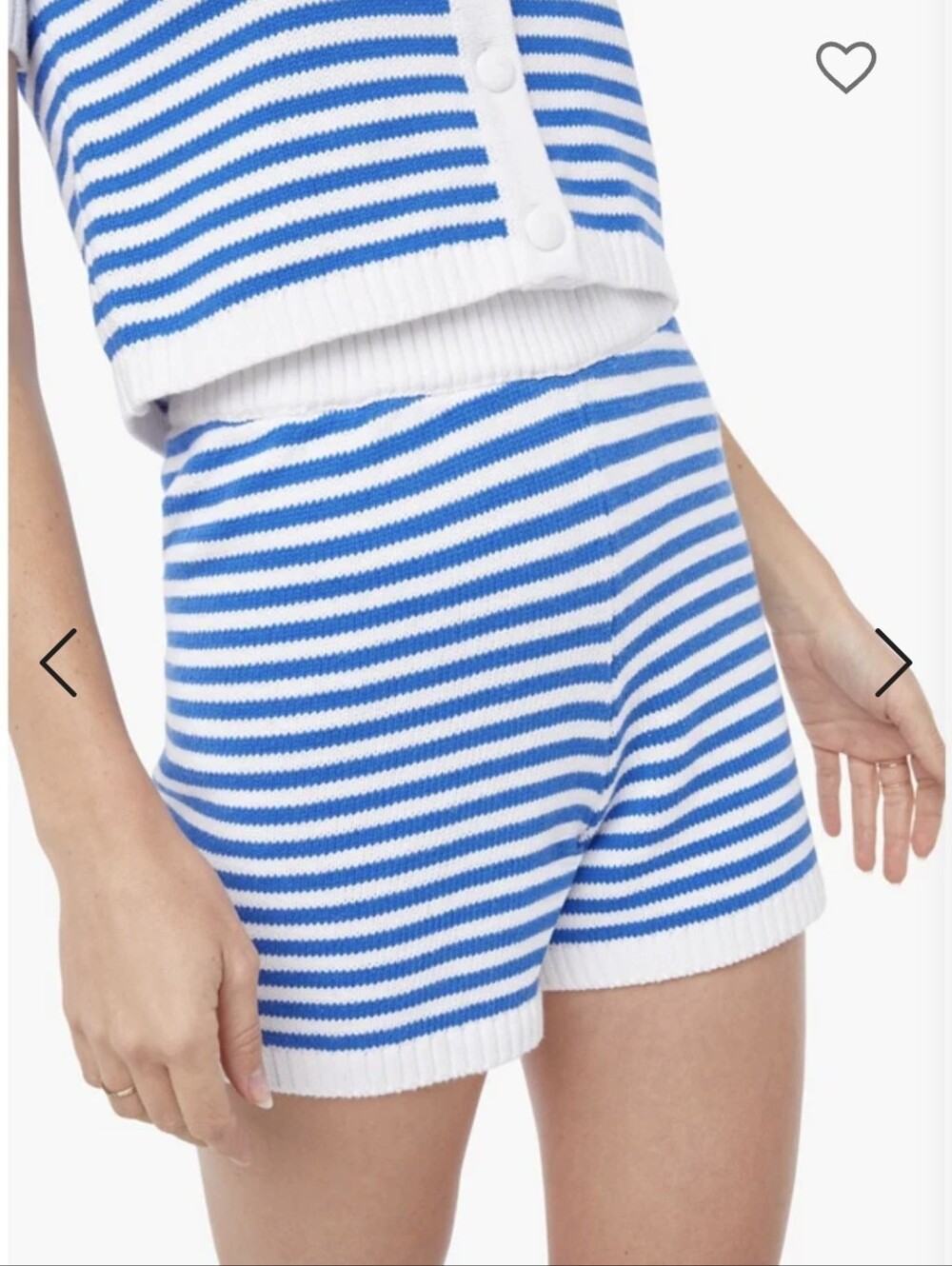 NWOT Sweater Stripe Shorts